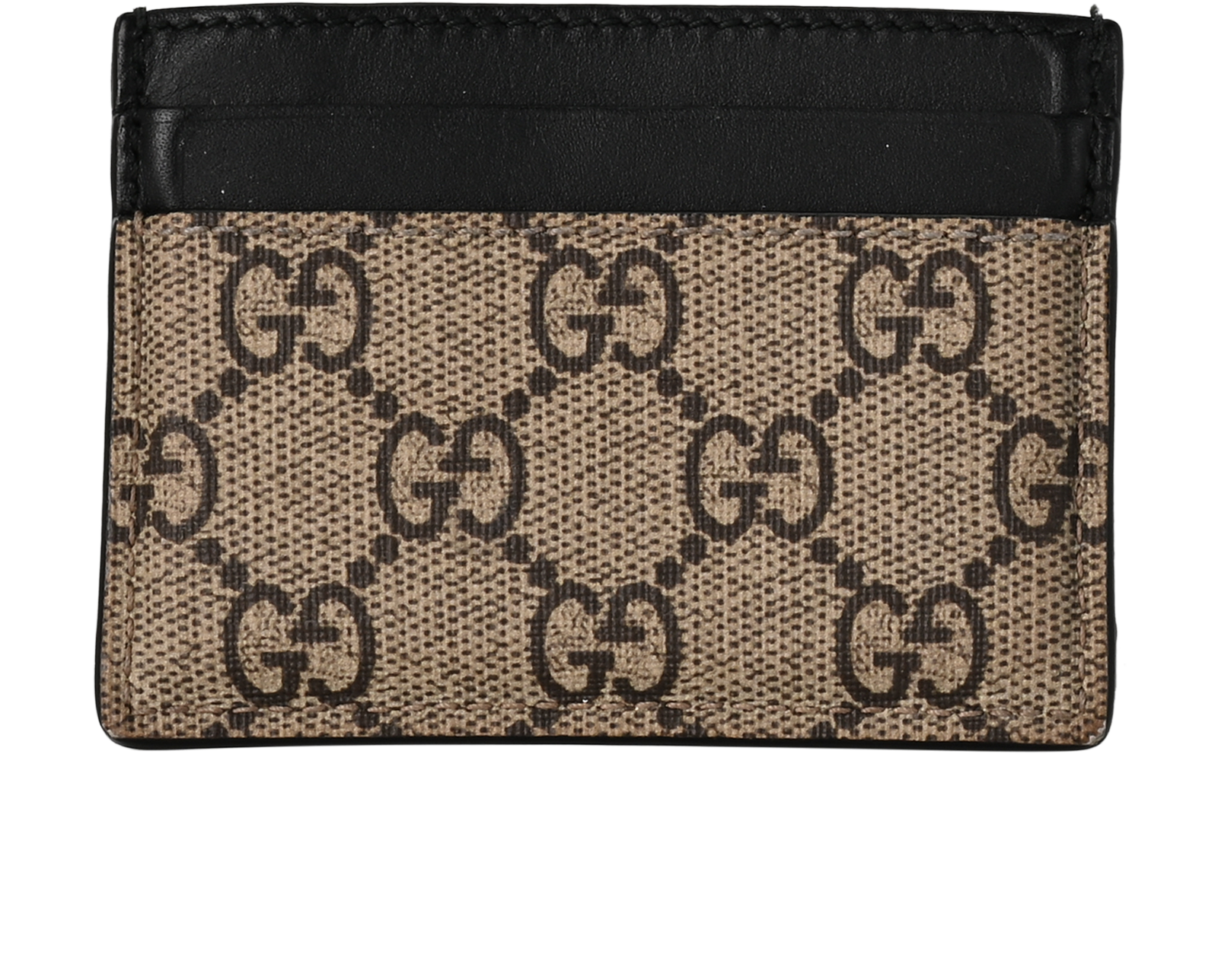 Gucci Snake Card Holder, &pound;120, Accessories, Beige/Black, Leather, Back view